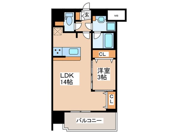 スプランディッド難波SOUTHの物件間取画像